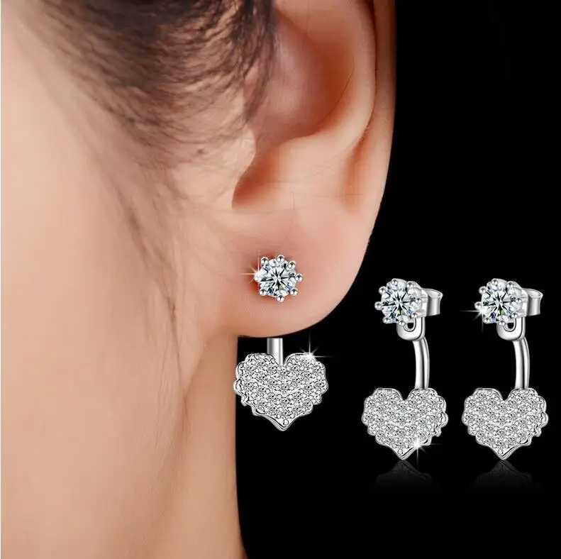 New arrival hot sell romantic love heart crystal 925 sterling silver ladies`stud earrings women jewelry birthday gift
New arrival hot sell romantic love heart crystal 925 sterling silver ladies`stud earrings women jewelry birthday gift