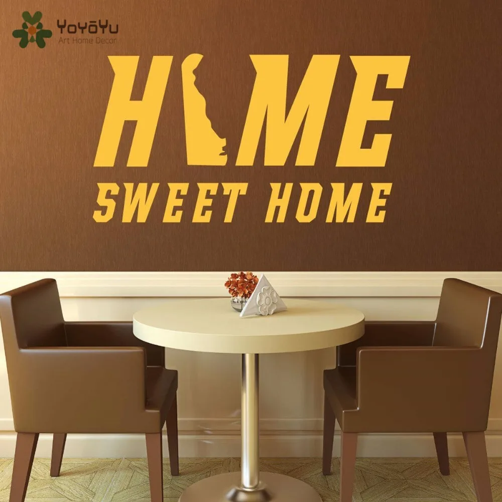 YOYOYU Wall Decal Removable Home Sweet Home Quote Wall Stickers Vinyl Modern Interior Accessories Design Art Mural Decor SY677
YOYOYU Wall Decal Removable Home Sweet Home Quote Wall Stickers Vinyl Modern Interior Accessories Design Art Mural Decor SY677