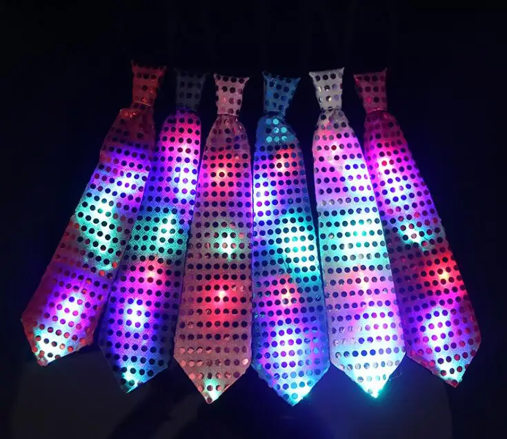 32*7cm LED tie colorful light flash tie neckties PROM night market performance bar props trend for men and women
32*7cm LED tie colorful light flash tie neckties PROM night market performance bar props trend for men and women