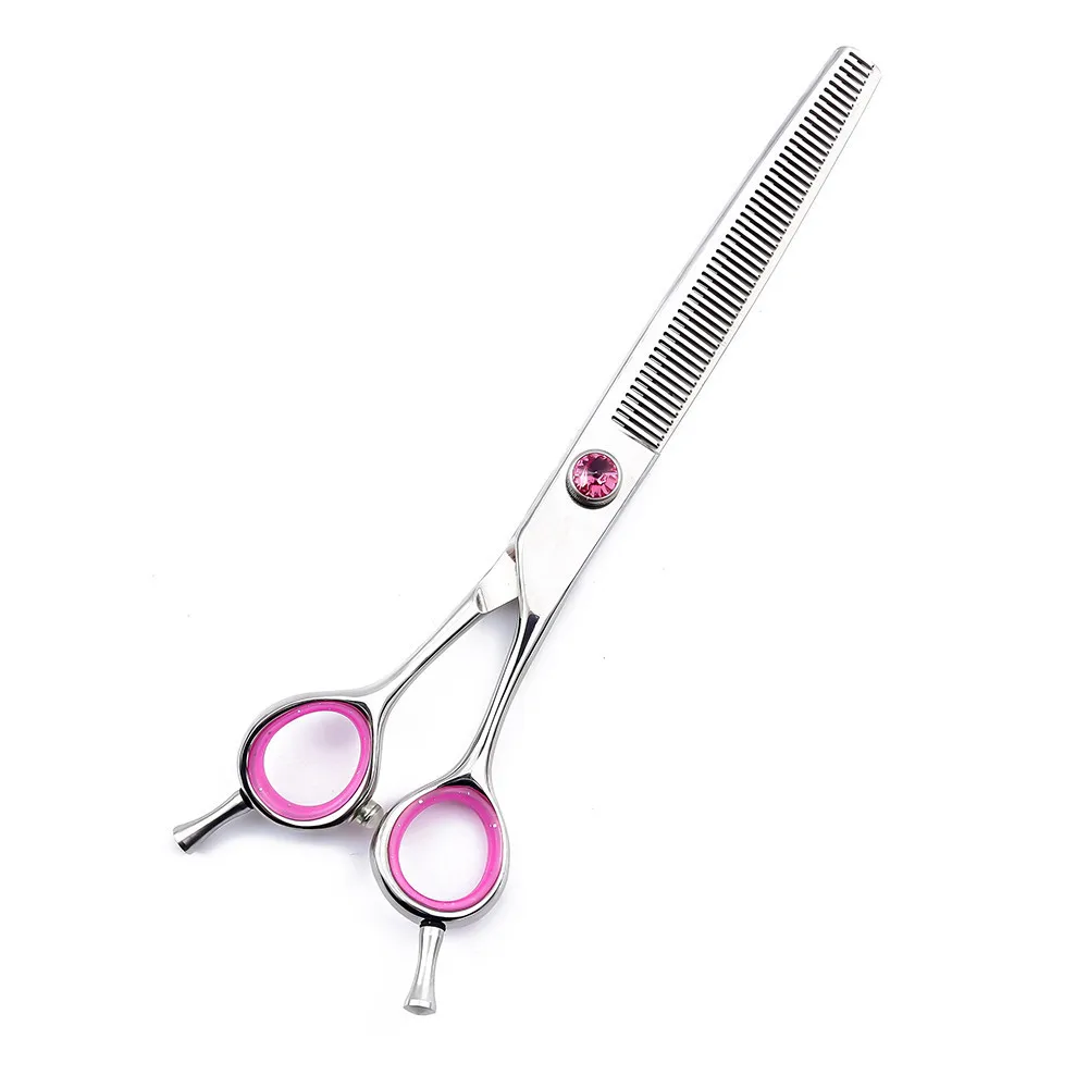7" Professional 50 teeth Pet Dog Scissors 440C Thinning Cutting Shears Dogs Cats Grooming Scissors Hair Trimming Tools Tesoura
7" Professional 50 teeth Pet Dog Scissors 440C Thinning Cutting Shears Dogs Cats Grooming Scissors Hair Trimming Tools Tesoura