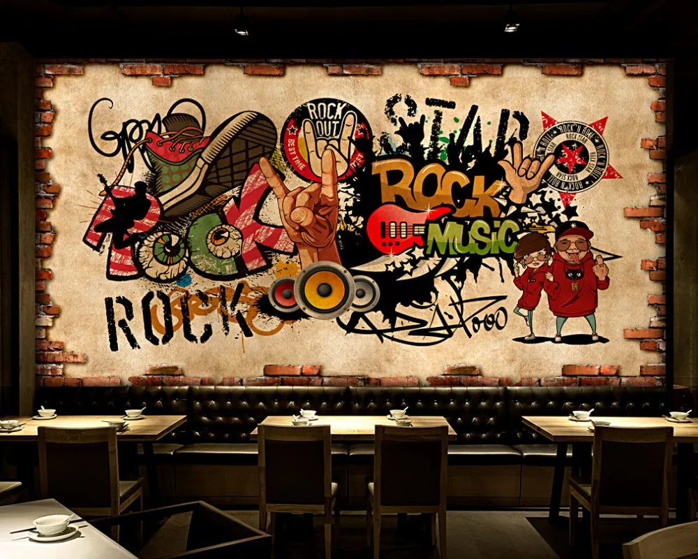 Free Shipping Retro Brick Wall Hip Hop Rock Music Bar KTV Wall Retro Custom Restaurant 3D Photo Wallpaper Concert Mural
Free Shipping Retro Brick Wall Hip Hop Rock Music Bar KTV Wall Retro Custom Restaurant 3D Photo Wallpaper Concert Mural