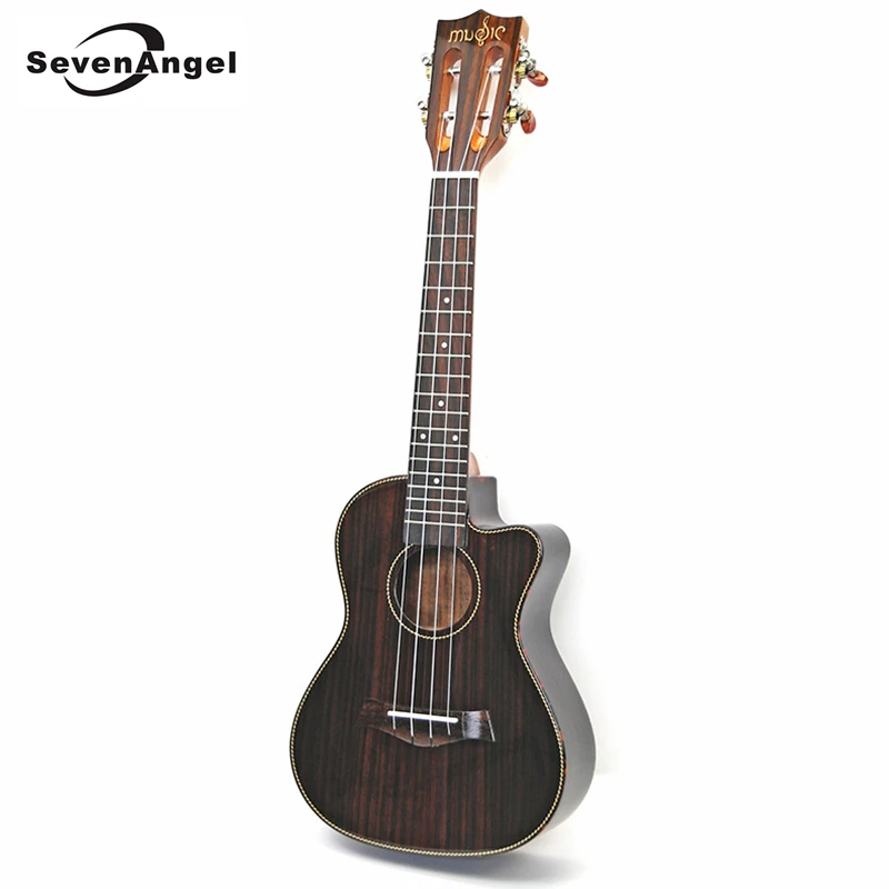 

Professional high-end Ukulele Gloss finish Rosewood 23 inch Electric Guitar 4 Strings Missing Angle Ukelele with Pickup EQ