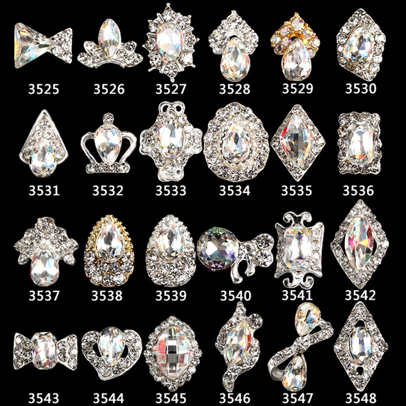 10pcs MAFANAILS New nail diamond stone sticker 3d nail art jewelry rhinestones nail charms nagel decorate supplies Y3525~3548
10pcs MAFANAILS New nail diamond stone sticker 3d nail art jewelry rhinestones nail charms nagel decorate supplies Y3525~3548