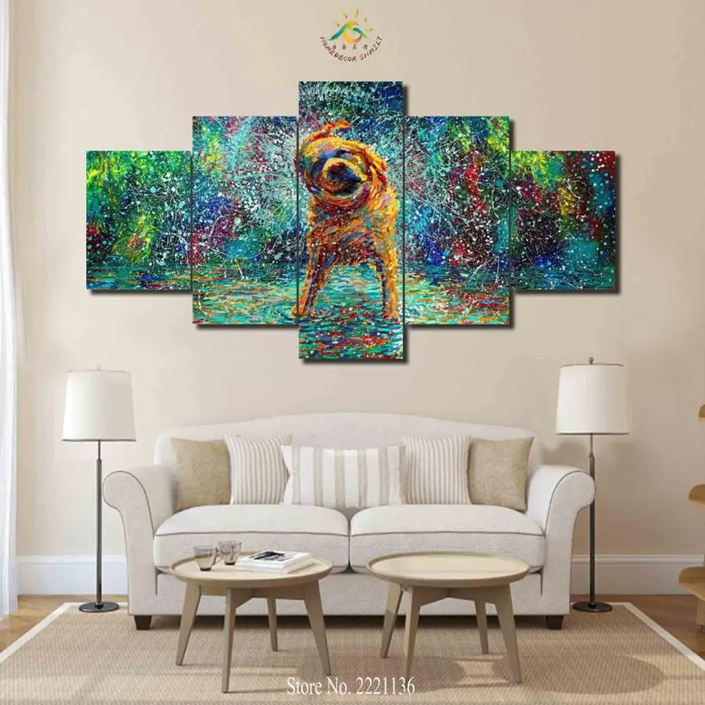 3-4-5 Pieces Abstract Cute Dog Taking Bath Modern Home Wall Art Decor Canvas Picture Art HD Print Painting On Canvas
3-4-5 Pieces Abstract Cute Dog Taking Bath Modern Home Wall Art Decor Canvas Picture Art HD Print Painting On Canvas