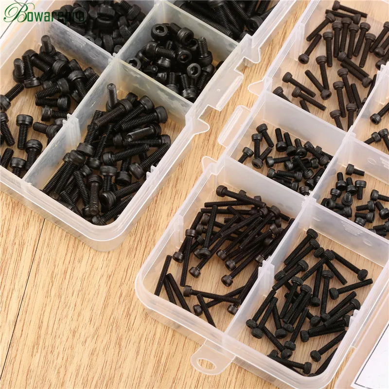 bowarepro 180PCS M2 M3 Socket Head Screws kit Stainless Steel Hex Socket Head Cap Screw M4/M6/M8/M12/M16/M20 Accessories Kit
bowarepro 180PCS M2 M3 Socket Head Screws kit Stainless Steel Hex Socket Head Cap Screw M4/M6/M8/M12/M16/M20 Accessories Kit