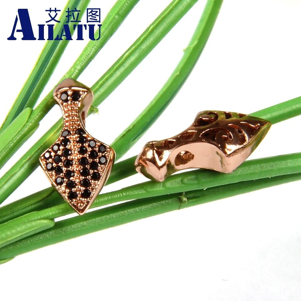 Ailatu Free Shipping 10pcs/lot Micro Pave Black Cz Shield Charm Fit DIY Fashion Bracelets or Necklace Jewelry
Ailatu Free Shipping 10pcs/lot Micro Pave Black Cz Shield Charm Fit DIY Fashion Bracelets or Necklace Jewelry