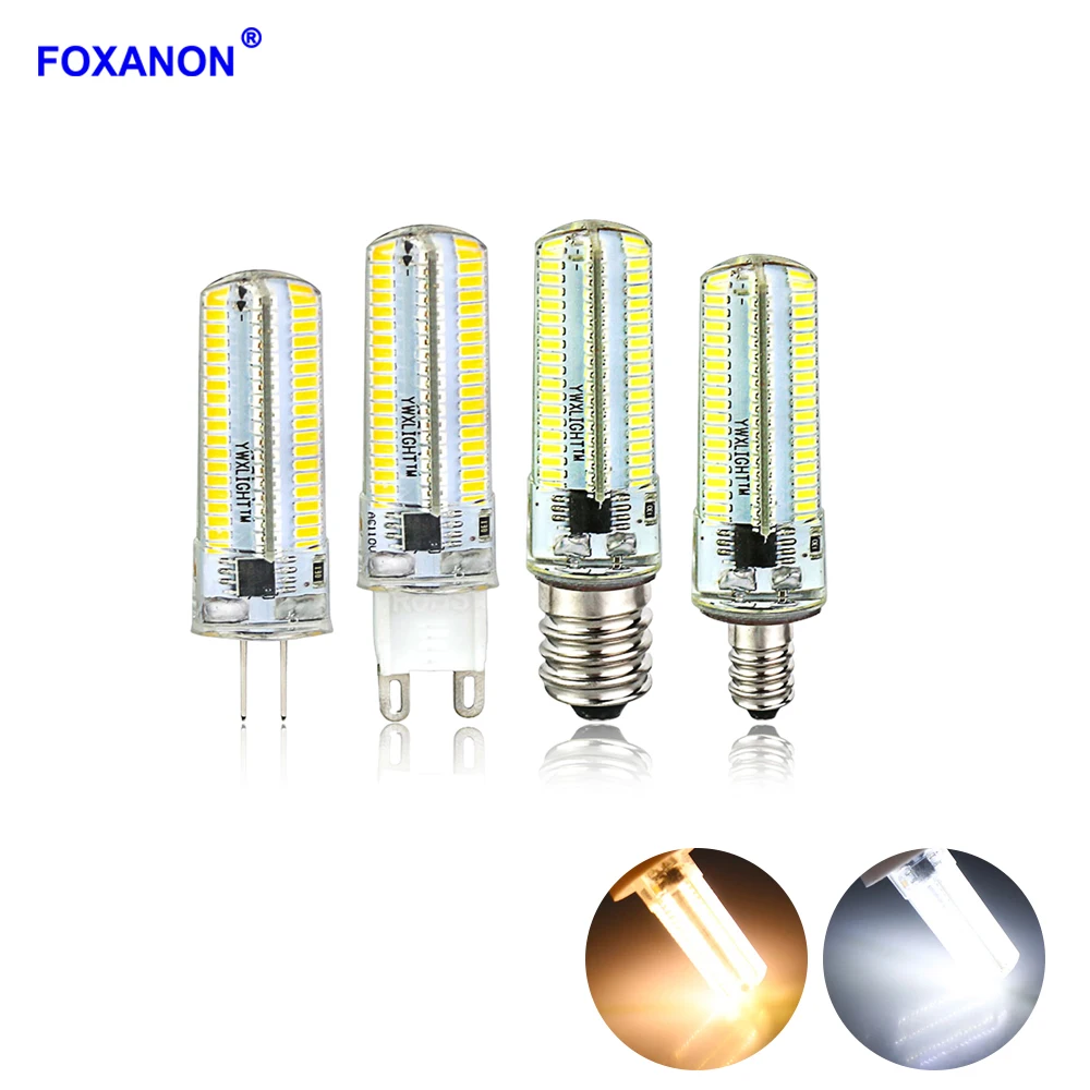 Foxanon G9 LED Bulb Light AC110V 127V Ampoule Led E11 E12 E17 G8 Led Lamp SMD 3014 Dimmable Lights Replace 30W 40W Halogen Lamps
Foxanon G9 LED Bulb Light AC110V 127V Ampoule Led E11 E12 E17 G8 Led Lamp SMD 3014 Dimmable Lights Replace 30W 40W Halogen Lamps