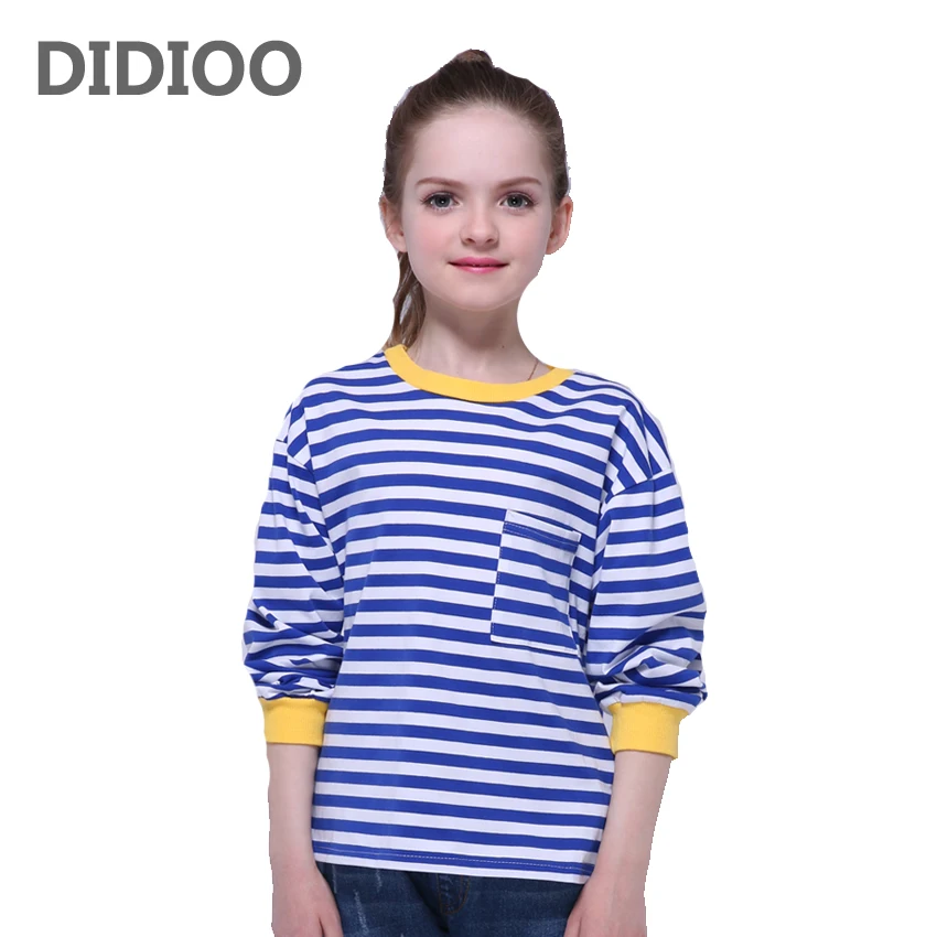 Kids T-Shirts For Girls Clothes Long Sleeve Striped Tees Cotton Cartoon Girls T-Shirts O-Neck Children Tops For Girls Clothing
Kids T-Shirts For Girls Clothes Long Sleeve Striped Tees Cotton Cartoon Girls T-Shirts O-Neck Children Tops For Girls Clothing