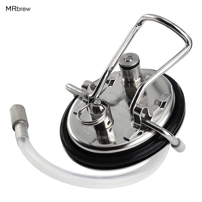 Carbonation Lid for Beer Keg, Cornelius Keg Lid Stainless Steel with 20'' Food Grade Silicon Tube & 2 Micron Diffusion Stone
Carbonation Lid for Beer Keg, Cornelius Keg Lid Stainless Steel with 20'' Food Grade Silicon Tube & 2 Micron Diffusion Stone