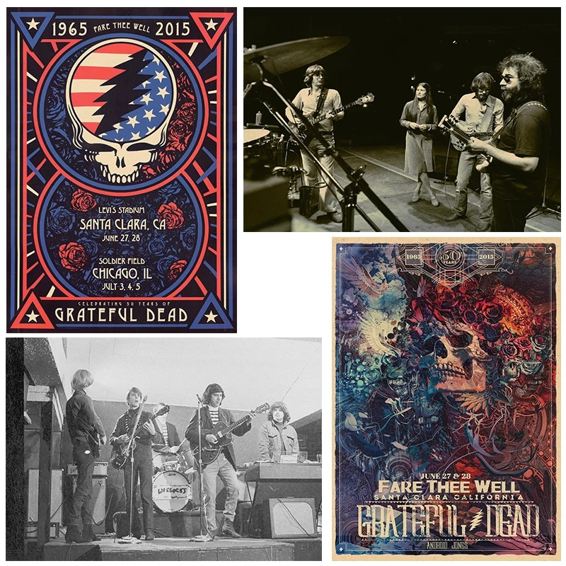 Grateful Dead Posters Rock Music Posters Retro Wall Sticker Home Decor Kraft paper/Cafe/Bar poster
Grateful Dead Posters Rock Music Posters Retro Wall Sticker Home Decor Kraft paper/Cafe/Bar poster