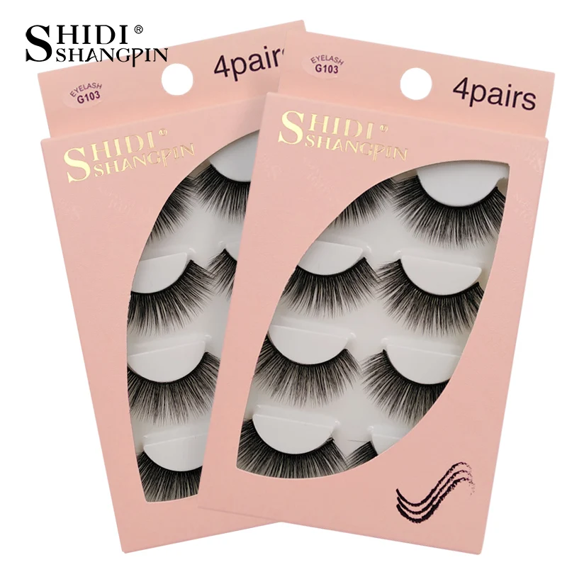 SHIDISHANGPIN 4 Pairs Mink Eyelashes Natural Long 3D Mink Lashes Handmade False Eyelashes Cilios 3d Fake Eyelashes Maquiagem
SHIDISHANGPIN 4 Pairs Mink Eyelashes Natural Long 3D Mink Lashes Handmade False Eyelashes Cilios 3d Fake Eyelashes Maquiagem