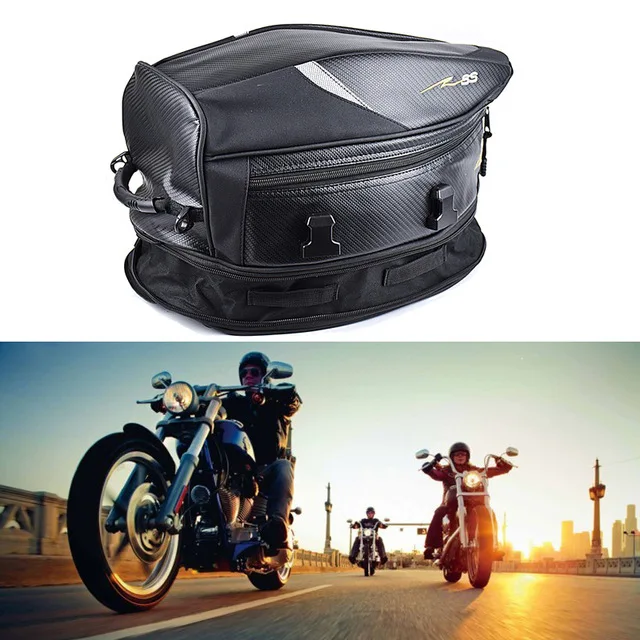 Carbon Fiber Motorcycle Rear Tail Bag Motorcycle Helmet Back Seat Bags Mountable Motorbike Riding
Carbon Fiber Motorcycle Rear Tail Bag Motorcycle Helmet Back Seat Bags Mountable Motorbike Riding
