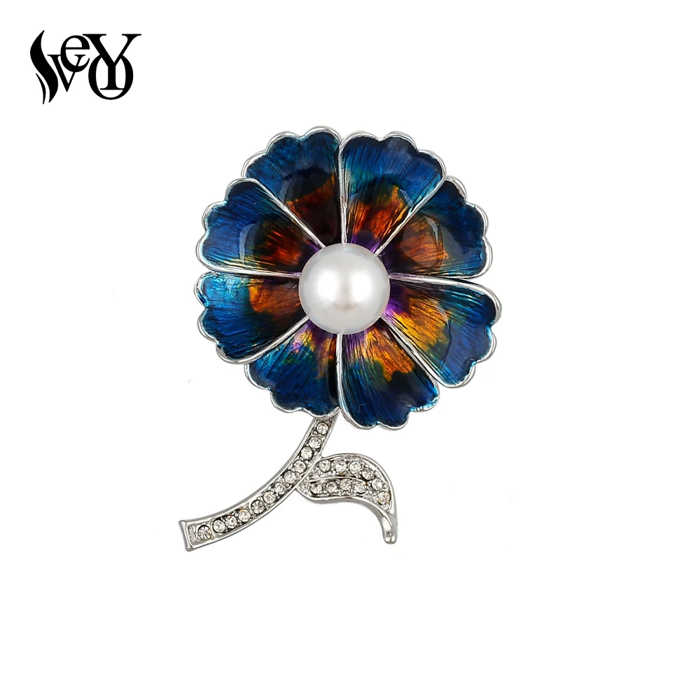 VEYO Vintage Blue Imitation Pearl Flower Brooch Pins for Women Rhinestone Brooches Fashion Jewelry Wholesale
VEYO Vintage Blue Imitation Pearl Flower Brooch Pins for Women Rhinestone Brooches Fashion Jewelry Wholesale