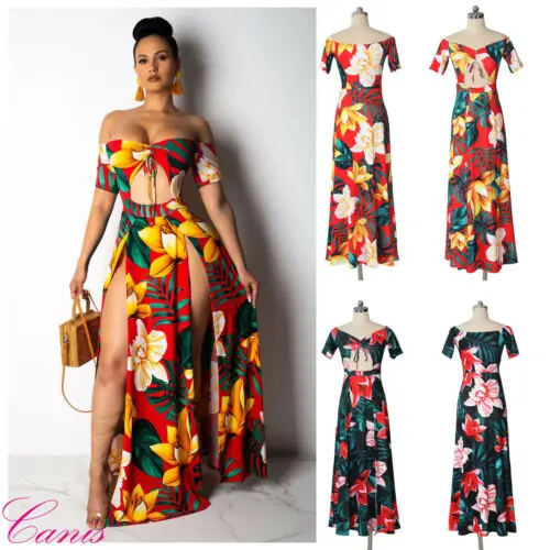 Women Off-shoulder Split Long Maxi Short Sleeve Dress V-neck Ladies Beach Summer Casual Sundress Woman Party Dresses Vestidos
Women Off-shoulder Split Long Maxi Short Sleeve Dress V-neck Ladies Beach Summer Casual Sundress Woman Party Dresses Vestidos
