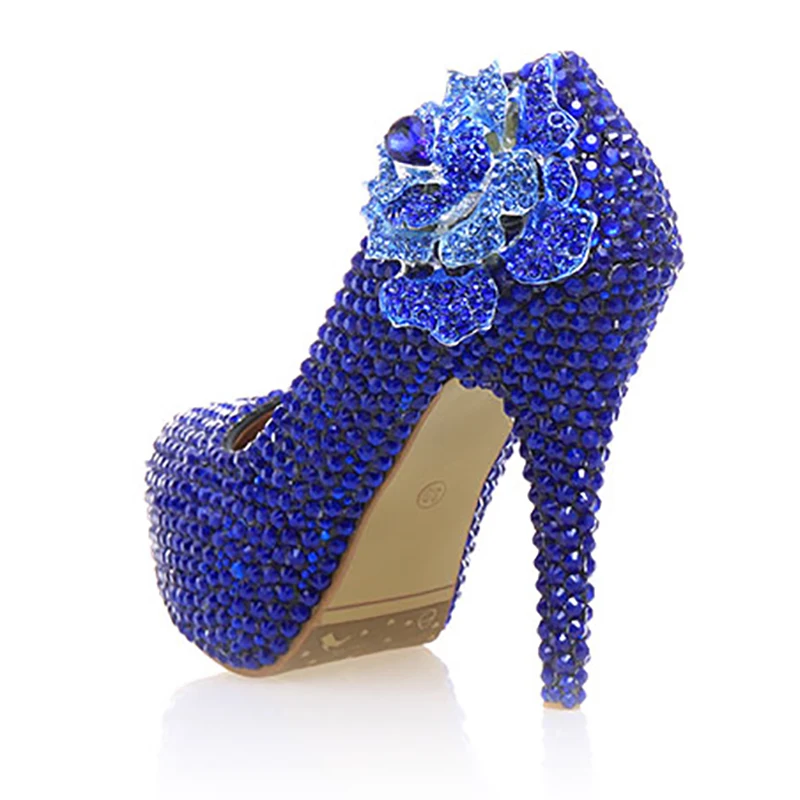 Women Wedding Shoes Platform Pumps Blue Crystal High Heels Bridal Bridesmaid Shoes Ladies Party Genuine Leather Shoe Big Size 43
Women Wedding Shoes Platform Pumps Blue Crystal High Heels Bridal Bridesmaid Shoes Ladies Party Genuine Leather Shoe Big Size 43