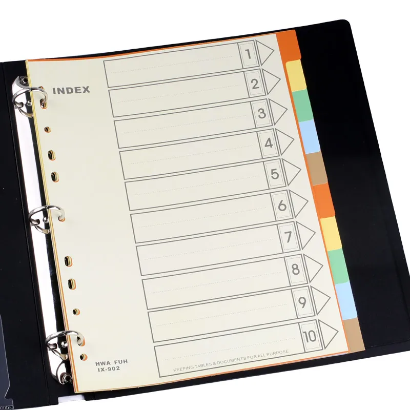 Taiwan HFYP Sorting Classify Binder Index Dividers Paper Card PP 11 Holes 5 Colors 10 Sheets/Bags Folder Attachments
Taiwan HFYP Sorting Classify Binder Index Dividers Paper Card PP 11 Holes 5 Colors 10 Sheets/Bags Folder Attachments