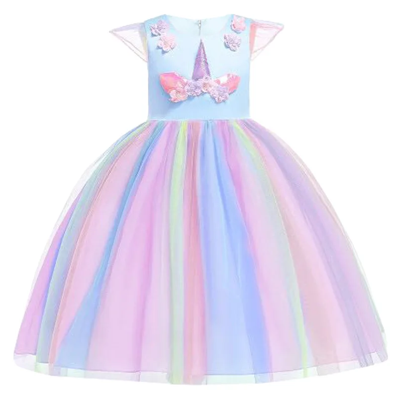 2020 Girls Dress Rainbow Unicorn Applique Dress Wedding Party For Kids Ball Gown Girl Dress Children Fancy Birthday Baby Dresses
2020 Girls Dress Rainbow Unicorn Applique Dress Wedding Party For Kids Ball Gown Girl Dress Children Fancy Birthday Baby Dresses