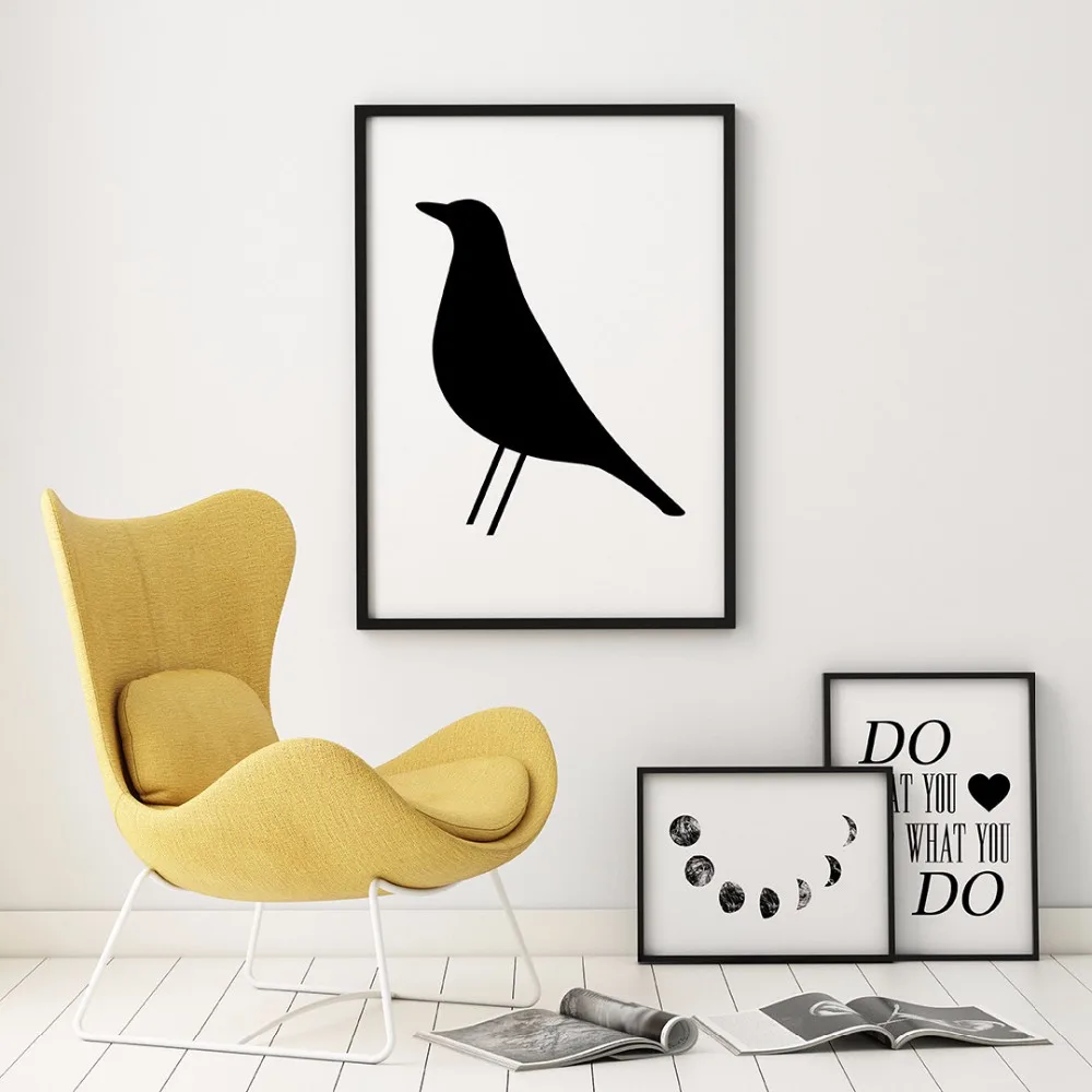 Eames Bird Nordic Scandinavian Poster Printable Modern Wall Black Art Minimalist Prints Wall Pictures Home Decoration No Frame
Eames Bird Nordic Scandinavian Poster Printable Modern Wall Black Art Minimalist Prints Wall Pictures Home Decoration No Frame