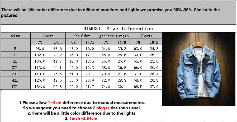 DIMUSI Men's Denim Jackets Trendy Casual Ripped Denim Coats Mens Fashion Streetwear Jean Jackets Male Cowboy Coats Clothing 5XL
DIMUSI Men's Denim Jackets Trendy Casual Ripped Denim Coats Mens Fashion Streetwear Jean Jackets Male Cowboy Coats Clothing 5XL