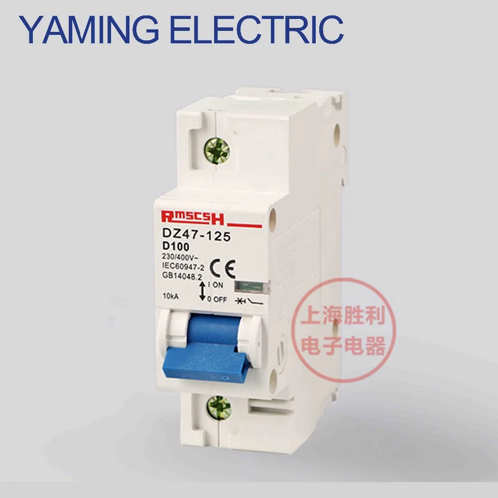 P269 DZ47 D type C45 Mini Circuit breaker Air switch MCB 1P 80A/100A/125A Miniature 230V AC Single pole ON-OFF
P269 DZ47 D type C45 Mini Circuit breaker Air switch MCB 1P 80A/100A/125A Miniature 230V AC Single pole ON-OFF