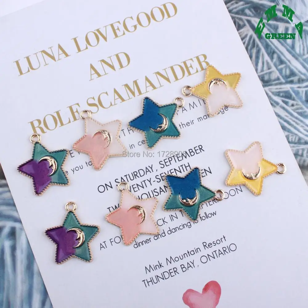 Star Moon 10pcs Starfish Zinc Alloy Meatl Enamel Charm Pendant For Jewelry Making Fit Handmade DIY Bracelet Necklace Star Moon
Star Moon 10pcs Starfish Zinc Alloy Meatl Enamel Charm Pendant For Jewelry Making Fit Handmade DIY Bracelet Necklace Star Moon