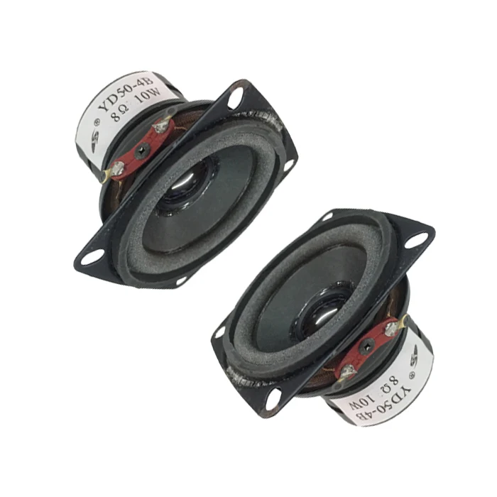 2 шт. 10 Вт 8 Ом дюймов 50 мм полный диапазон динамик DIY HIFI Громкий для автомобиля