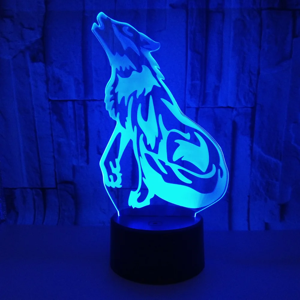 The Wolf 3D Lamp LED Animal 3d night light Remote Switch 7 Color Change 3D Visual Led Night Lights for Kids USB Table Lampa
The Wolf 3D Lamp LED Animal 3d night light Remote Switch 7 Color Change 3D Visual Led Night Lights for Kids USB Table Lampa
