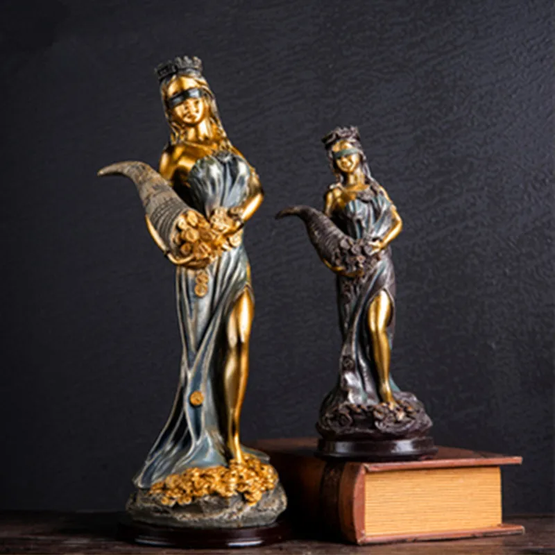 Greek Mythology The Goddess Of Fortune Full-Length Portrait Retro Resin Sculpture Creative Study Room Desktop Decoration X2034
Greek Mythology The Goddess Of Fortune Full-Length Portrait Retro Resin Sculpture Creative Study Room Desktop Decoration X2034