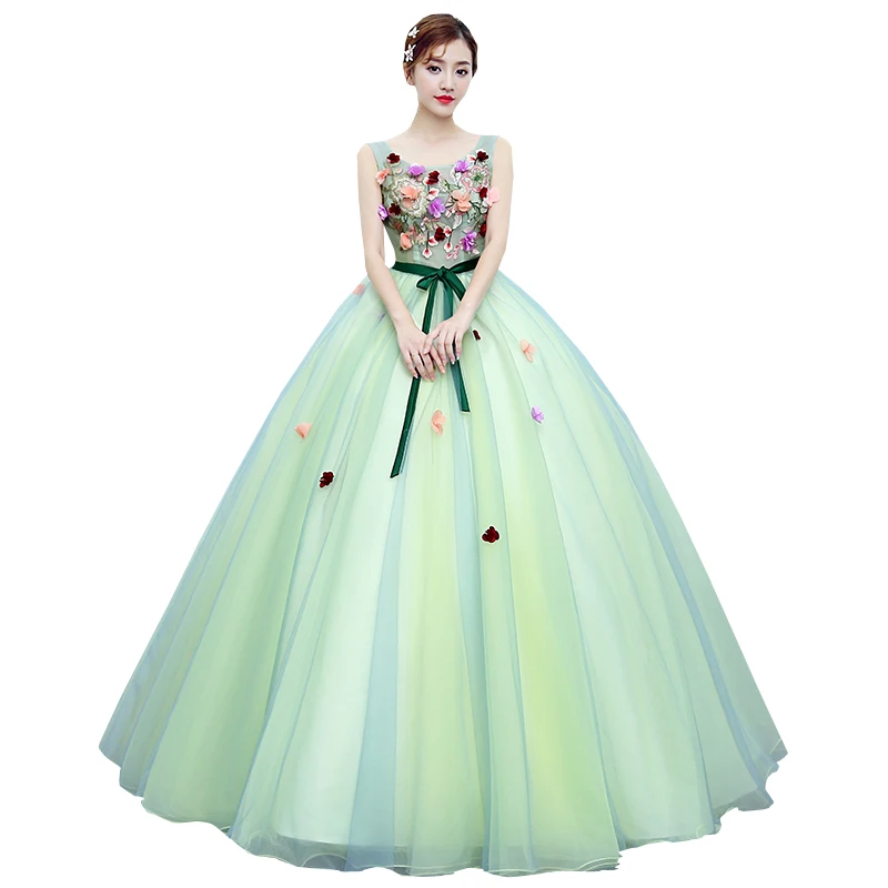It's YiiYa Wedding Dress 2019 Green Flowers Sleeveless O-neck Wedding Dresses Elegant Floor Length Bow Vestido de novia CH013
It's YiiYa Wedding Dress 2019 Green Flowers Sleeveless O-neck Wedding Dresses Elegant Floor Length Bow Vestido de novia CH013