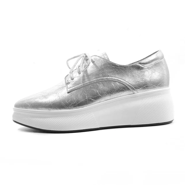 Olomm New Women Leather Flats Sexy Pointed Toe Comfort Platform Heels Black Silver Purple Casual Shoes Women US Plus Size 4-10
Olomm New Women Leather Flats Sexy Pointed Toe Comfort Platform Heels Black Silver Purple Casual Shoes Women US Plus Size 4-10