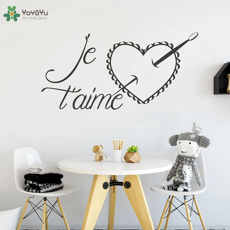 YOYOYU Wall Decal Je Taime Heart Wedding Wall Sticker Home Bedroom Headboard Interior Kids Room Removable Art Mural Decor CY307
YOYOYU Wall Decal Je Taime Heart Wedding Wall Sticker Home Bedroom Headboard Interior Kids Room Removable Art Mural Decor CY307