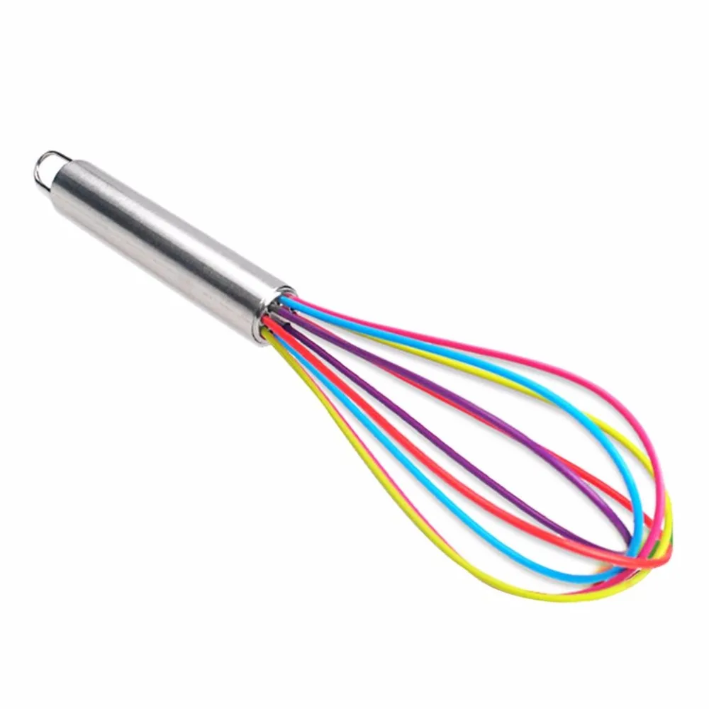 Colorful Silicone Whisk Frother Milk Cream Kitchen Utensils For Blending Stainless Steel Handle Mixer Stirring Tool Handheld
Colorful Silicone Whisk Frother Milk Cream Kitchen Utensils For Blending Stainless Steel Handle Mixer Stirring Tool Handheld