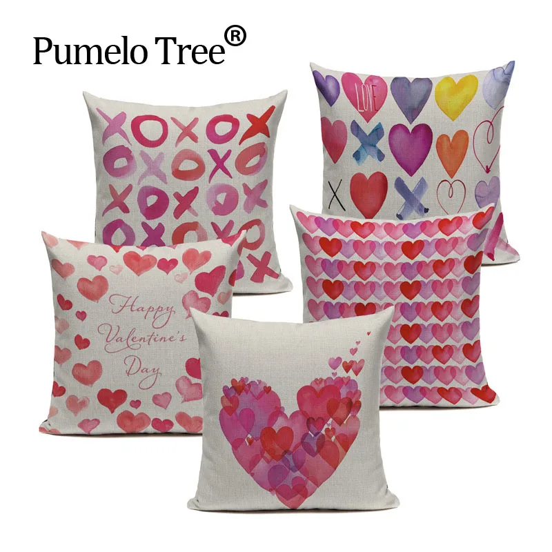 18'' Square 1-Piece Heart Pink Cushion Cover Linen Cotton Decorative Cushion Covers Pillow Cover Drop Shipping Customi Bed Case
18'' Square 1-Piece Heart Pink Cushion Cover Linen Cotton Decorative Cushion Covers Pillow Cover Drop Shipping Customi Bed Case