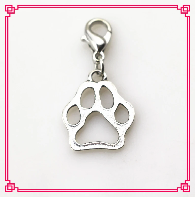 Hot selling 100pcs/lot silver dog paw dangle charms floating charms hanging charms for glass floating lockets diy jewelry
Hot selling 100pcs/lot silver dog paw dangle charms floating charms hanging charms for glass floating lockets diy jewelry