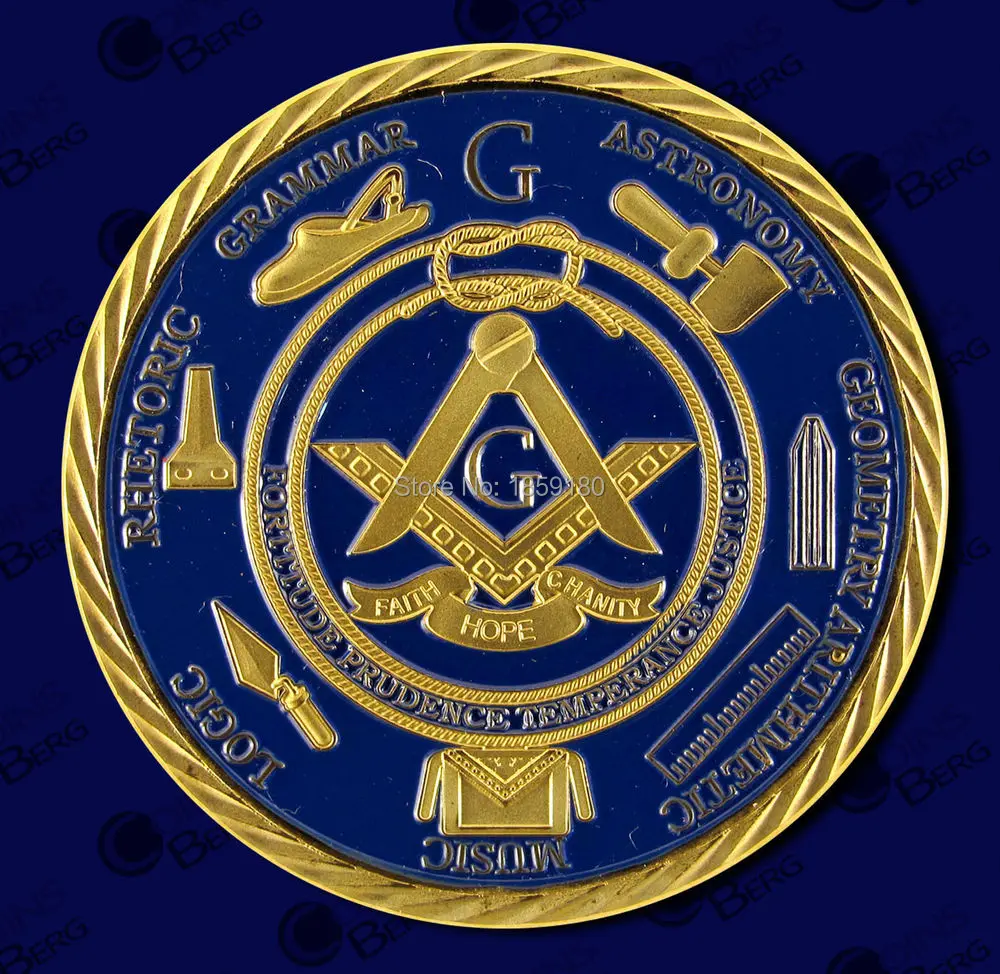 100pcs/lot Base Metal With Gold Plated Blue Color Masonic Freemason Coin For Belief,DHL Free shipping
100pcs/lot Base Metal With Gold Plated Blue Color Masonic Freemason Coin For Belief,DHL Free shipping