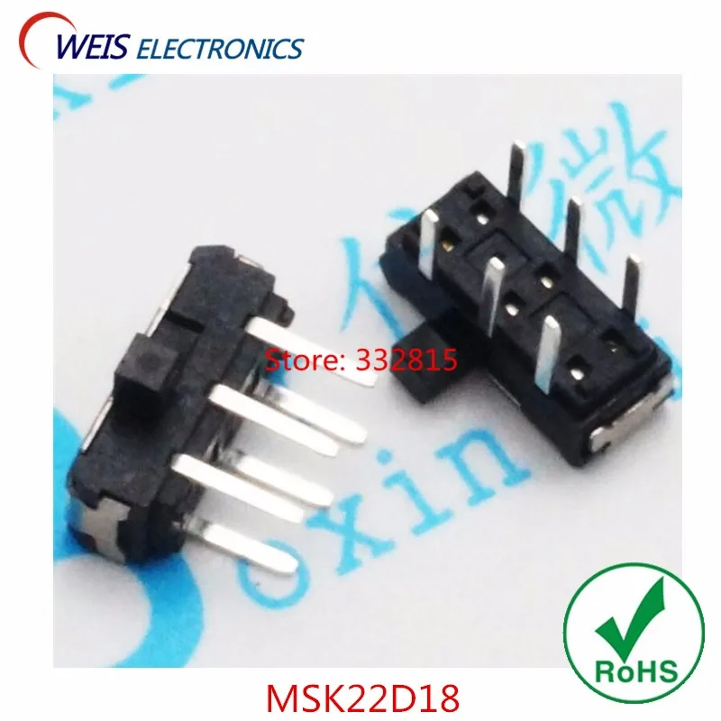 200PCS MSK22D18 MSK-22D18 DIP 6PIN 2P2T toggle switch side slide switches ROHS Free shipping D.
200PCS MSK22D18 MSK-22D18 DIP 6PIN 2P2T toggle switch side slide switches ROHS Free shipping D.