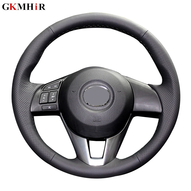 Black Artificial Leather Steering Cover Black Car Steering Wheel Cover for Mazda CX-5 CX5 Atenza 2014 New Mazda 3 CX-3 2016
Black Artificial Leather Steering Cover Black Car Steering Wheel Cover for Mazda CX-5 CX5 Atenza 2014 New Mazda 3 CX-3 2016