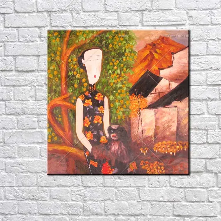 Palette Knife Chinese Girl Abstract Decorative Hand-painted Classic Paintings Chinese Traditional Knife Wall Oil Painting Canvas
Palette Knife Chinese Girl Abstract Decorative Hand-painted Classic Paintings Chinese Traditional Knife Wall Oil Painting Canvas