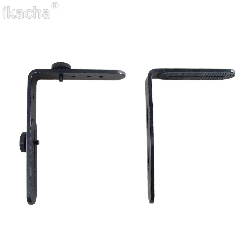 Metal L-Shaped Double Dual Bracket Holder Mount for Canon Nikon Sony Camera Speedlite Flash 1/4" Screw Tripod
Metal L-Shaped Double Dual Bracket Holder Mount for Canon Nikon Sony Camera Speedlite Flash 1/4" Screw Tripod