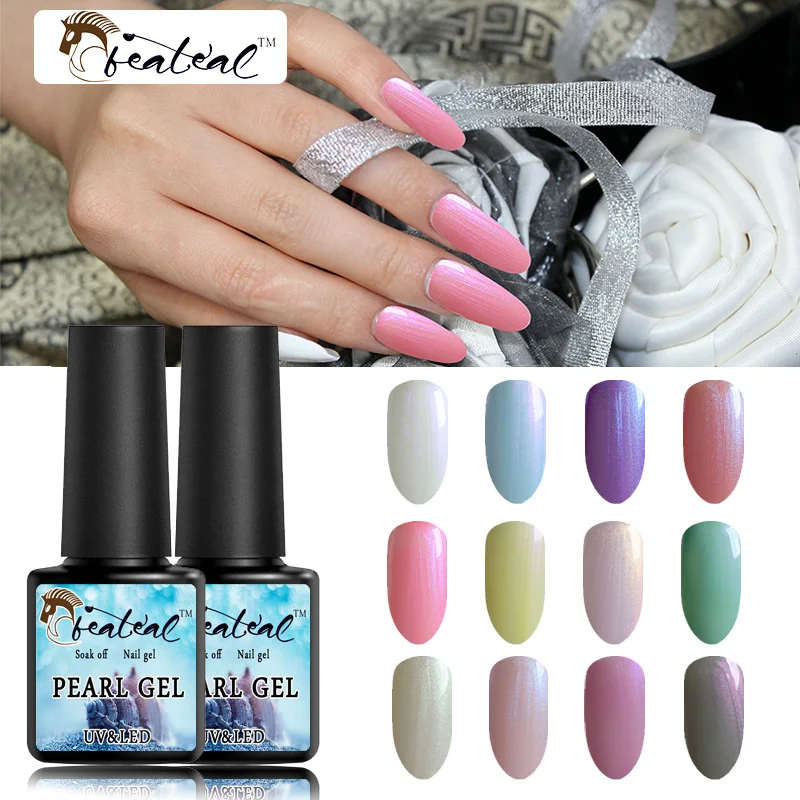 Beateal подарок для 2018 pearl UV гель полупостоянных лак soak off ногтей база и верхнее