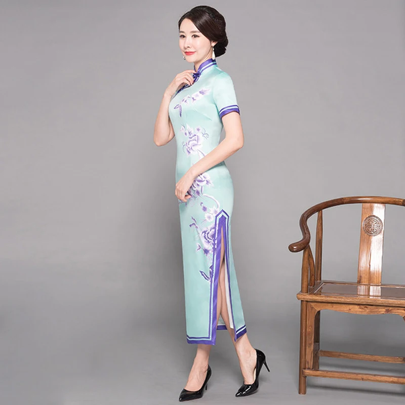 Double-deck Dress Ladies Formal Cheongsam Vintage Chinese Long Wedding Party Evening Dress Oriental Womens Elegant Qipao Vestido
Double-deck Dress Ladies Formal Cheongsam Vintage Chinese Long Wedding Party Evening Dress Oriental Womens Elegant Qipao Vestido