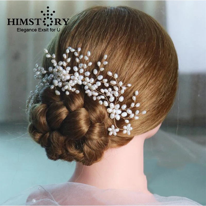 HIMSTORY Handmade New Luxurious Bride Hair Accessories Handmade Pearl Wedding Hair Jewelry Party Pom Bridal Starry Hair Comb
HIMSTORY Handmade New Luxurious Bride Hair Accessories Handmade Pearl Wedding Hair Jewelry Party Pom Bridal Starry Hair Comb