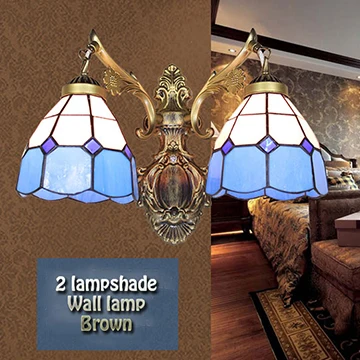 Mediterranean LIGHT wall lamp 2 e27 bulbs ,brown,retro living room light,Blue color stained glass iron lights,bedroom lamp
Mediterranean LIGHT wall lamp 2 e27 bulbs ,brown,retro living room light,Blue color stained glass iron lights,bedroom lamp