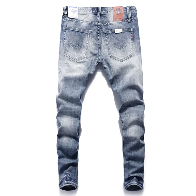 Italian Vintage Designer Men Jeans Blue Color Slim Fit Buttons Denim Pants Brand Jeans Men Fashion Classical Street Jeans Homme
Italian Vintage Designer Men Jeans Blue Color Slim Fit Buttons Denim Pants Brand Jeans Men Fashion Classical Street Jeans Homme