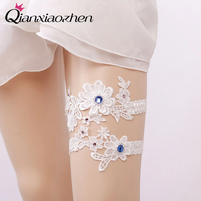 Qianxiaozhen 2pcs/set Sapphire Leg Wedding Garter Bridal Garters Wedding Accessories Wedding Supply Garters Decorations
Qianxiaozhen 2pcs/set Sapphire Leg Wedding Garter Bridal Garters Wedding Accessories Wedding Supply Garters Decorations