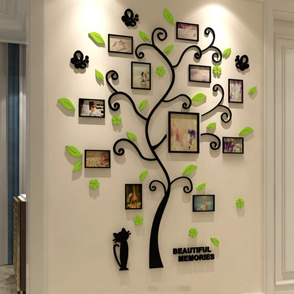 Acrylic 3D Family Photo Frame Tree Wall Stickers Removable DIY Art Wall Poster Decals For Living Room Bedroom Home Decoration
Acrylic 3D Family Photo Frame Tree Wall Stickers Removable DIY Art Wall Poster Decals For Living Room Bedroom Home Decoration