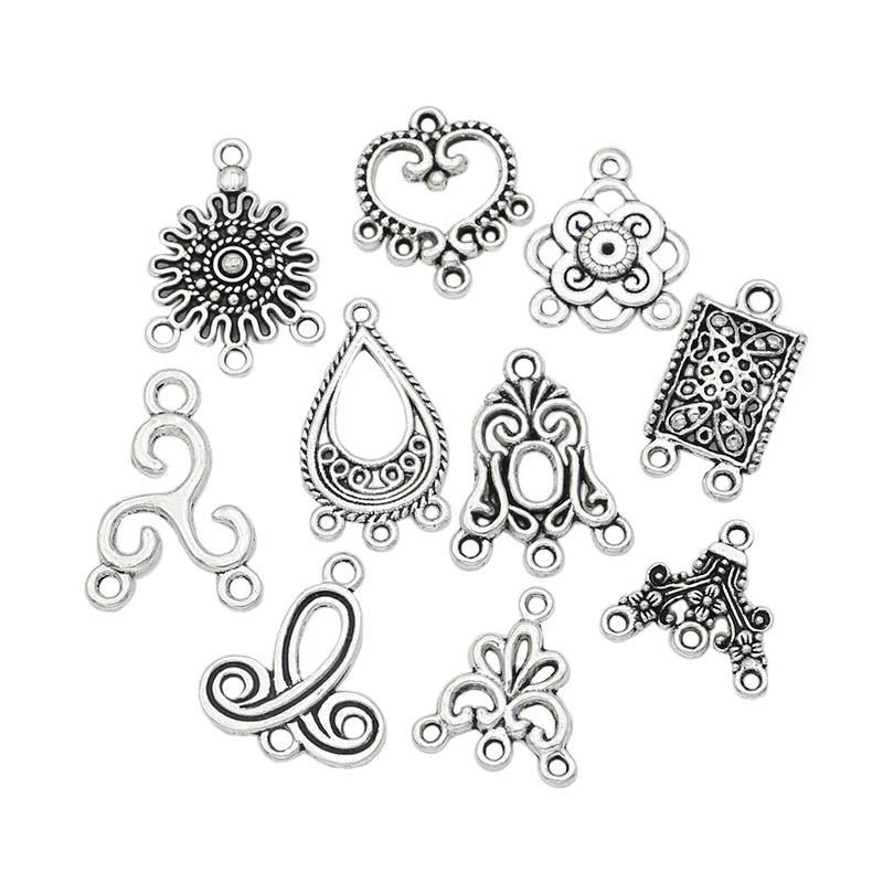 Mixed Connector Charms Antique Silver Plated Pendants for Jewelry Making Accessories Craft DIY Handmade Jewelry Findings
Mixed Connector Charms Antique Silver Plated Pendants for Jewelry Making Accessories Craft DIY Handmade Jewelry Findings
