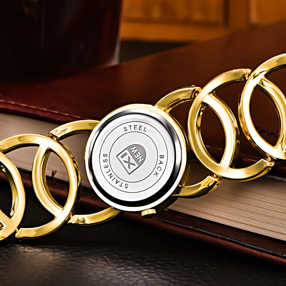 Brand XINEW Gold Plated Women Watches Circles Bracelet Rhinestone Quartz Watch Stainless Steel Relogios Femininos de Pulso Marca
Brand XINEW Gold Plated Women Watches Circles Bracelet Rhinestone Quartz Watch Stainless Steel Relogios Femininos de Pulso Marca