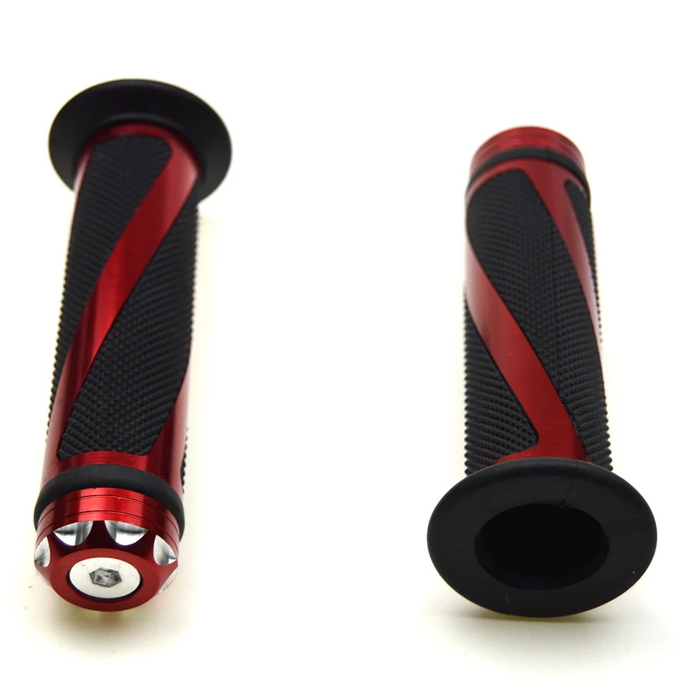 Universal Motorbike Hand Grips 7/8" Motorcycle CNC Machined Aluminum Grips None-Slip Gel Rubber Handle Handleba
Universal Motorbike Hand Grips 7/8" Motorcycle CNC Machined Aluminum Grips None-Slip Gel Rubber Handle Handleba