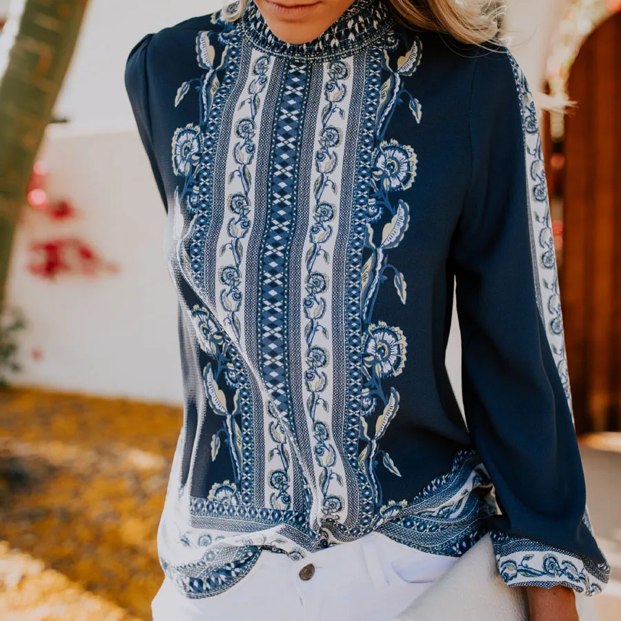 Bohemian Chiffon Shirt Long Sleeve Women Blouse Tops 2019 Spring New Floral Print Boho Blusas Feminina Beach Blouses Tops
Bohemian Chiffon Shirt Long Sleeve Women Blouse Tops 2019 Spring New Floral Print Boho Blusas Feminina Beach Blouses Tops